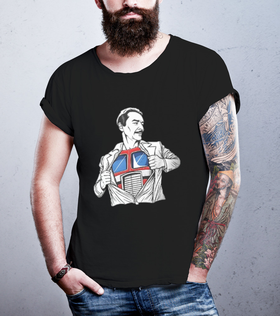 Optimus Prime Transformers Hidden Chest Transformation Reveal T-Shirt
