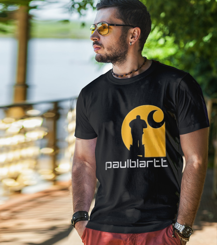 Paulblartt Security Guard Segway Yellow Swirl T-Shirt