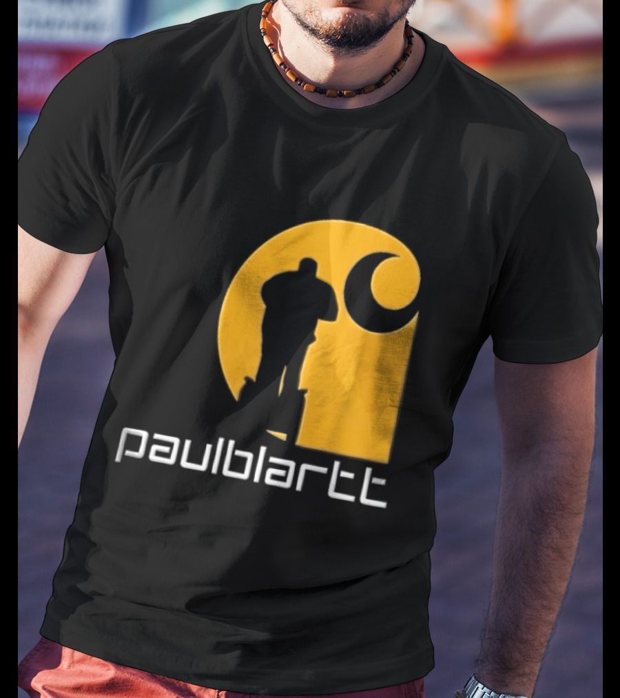 Paulblartt Security Guard Segway Yellow Swirl T-Shirt