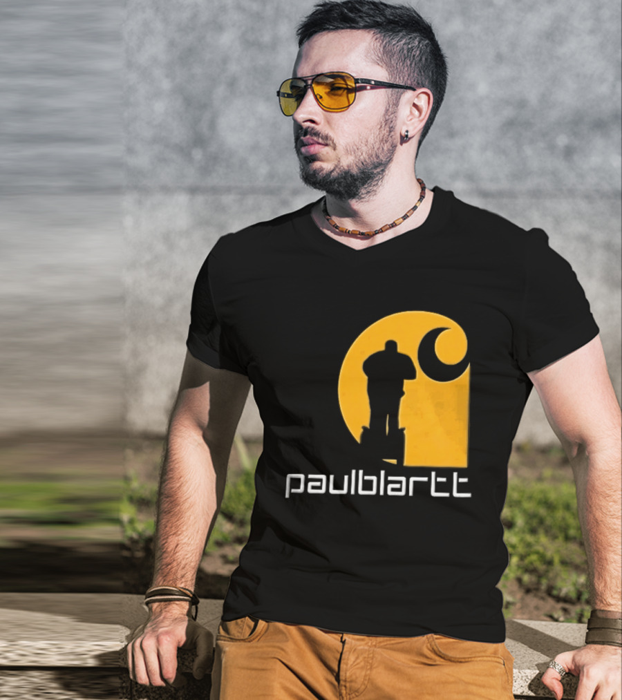 Paulblartt Security Guard Segway Yellow Swirl T-Shirt