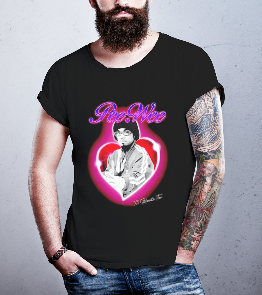 Pee Wee The Romantic Tour Heart Iconic Rap Hip Hop Artist T-Shirt