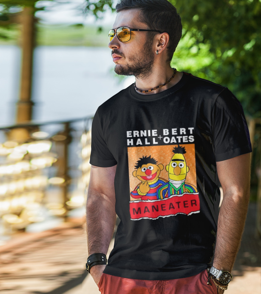Ernie Bert Hall Oates Maneater Muppets T-Shirt