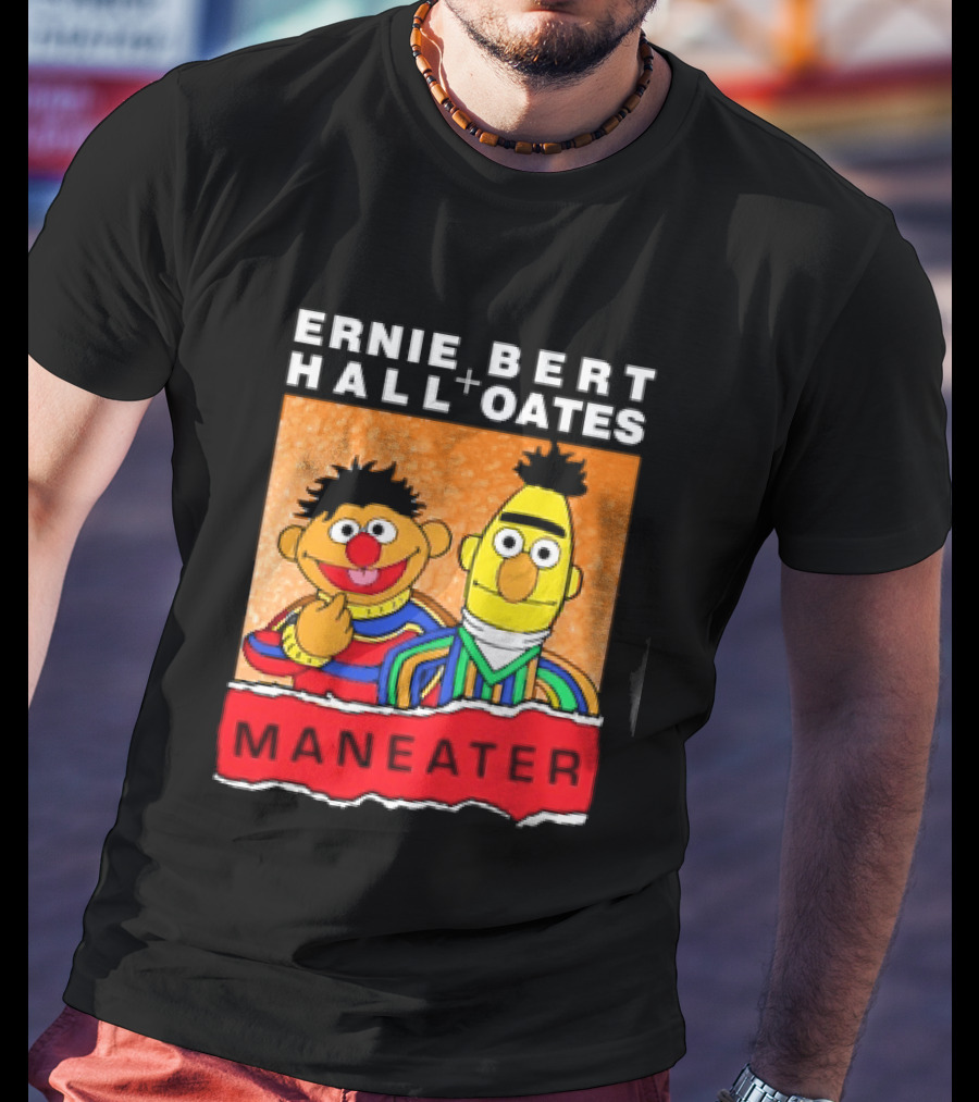 Ernie Bert Hall Oates Maneater Muppets T-Shirt