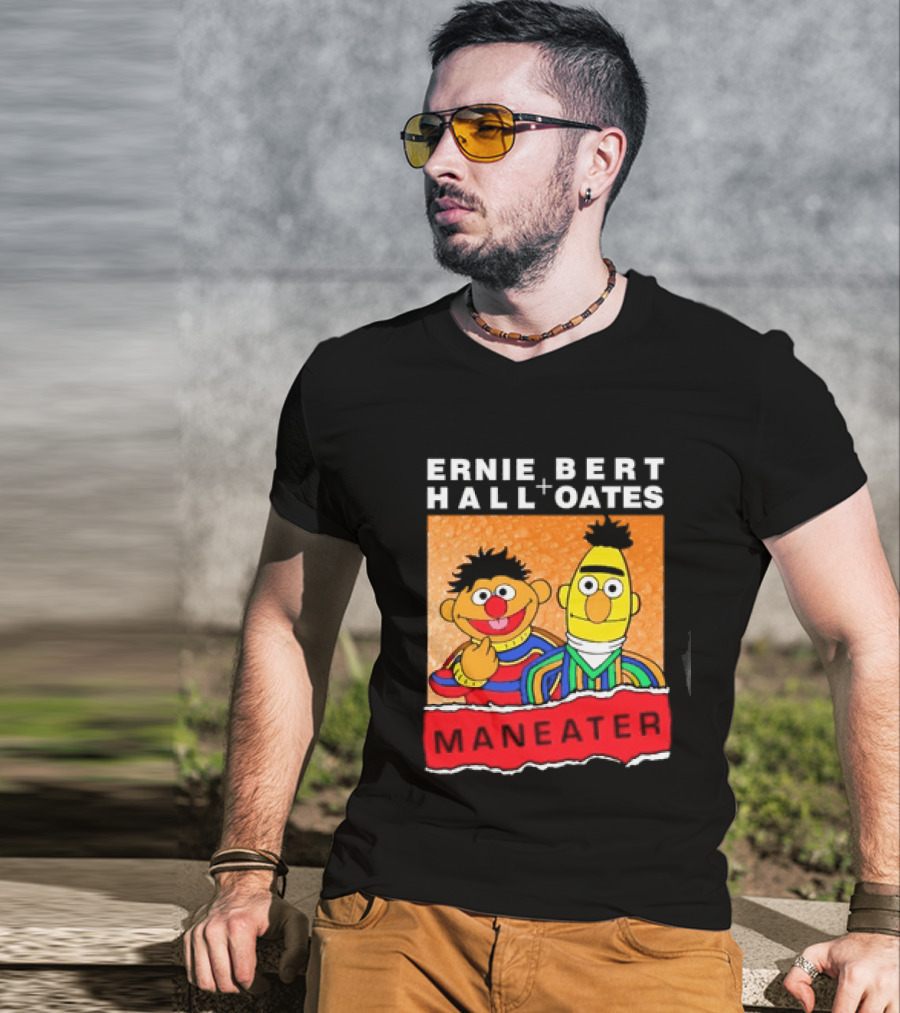 Ernie Bert Hall Oates Maneater Muppets T-Shirt