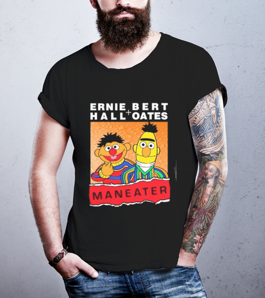 Ernie Bert Hall Oates Maneater Muppets T-Shirt