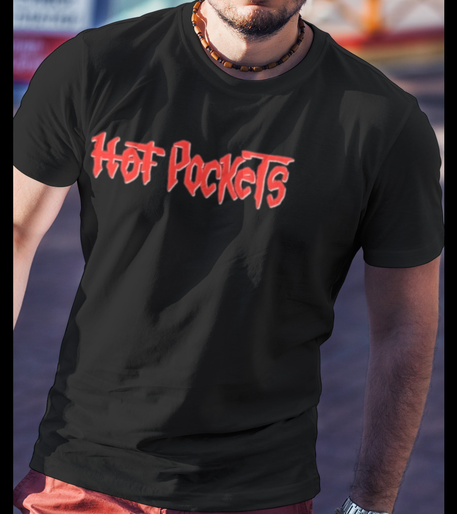 Hot Pockets Logo Red Bold Font T-Shirt