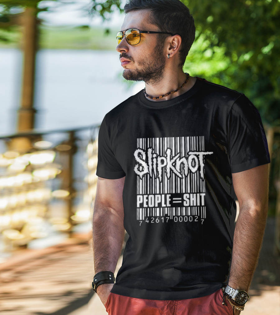 Slipknot People Equals Shit Spiky Barcode 742617000027 T-Shirt