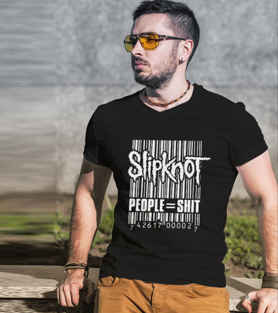 Slipknot People Equals Shit Spiky Barcode 742617000027 T-Shirt