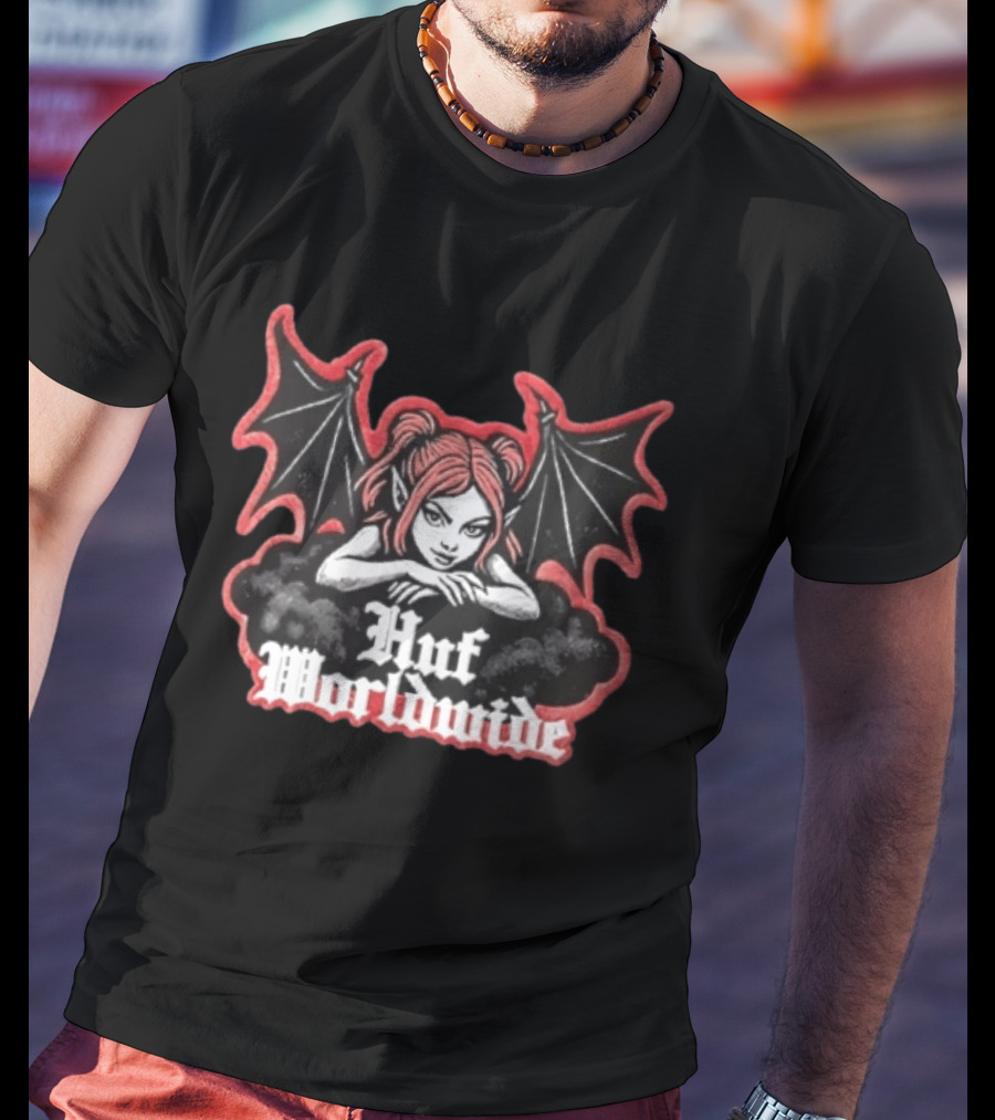 Huf Worldwide Succubus Girl Gothic Fantasy T-Shirt