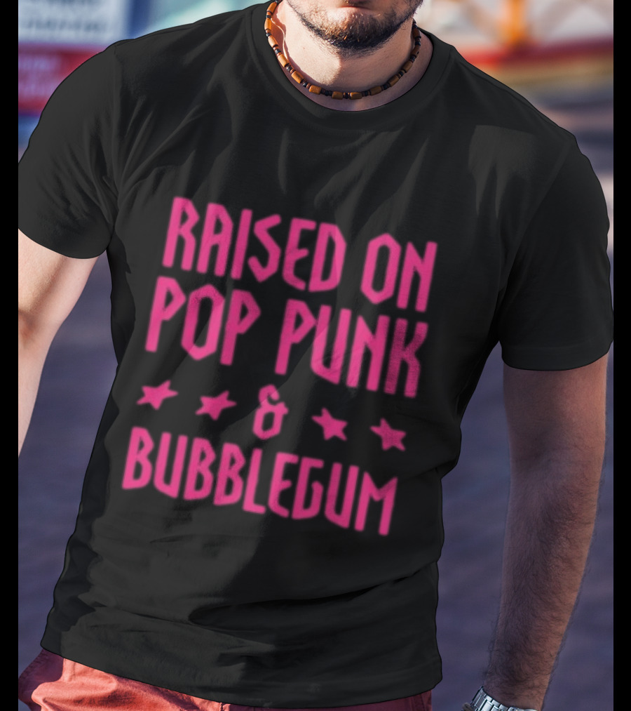 Raised On Pop Punk And Bubblegum Stars Summer Brothers Store 5Sos T-Shirt