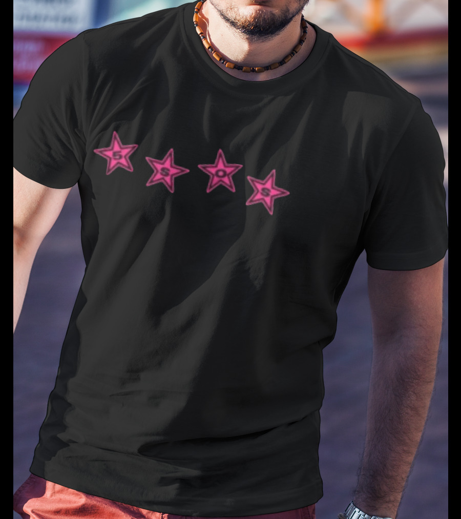5Sos Star Pattern Your Favorite Boyband Summer Brothers Store T-Shirt