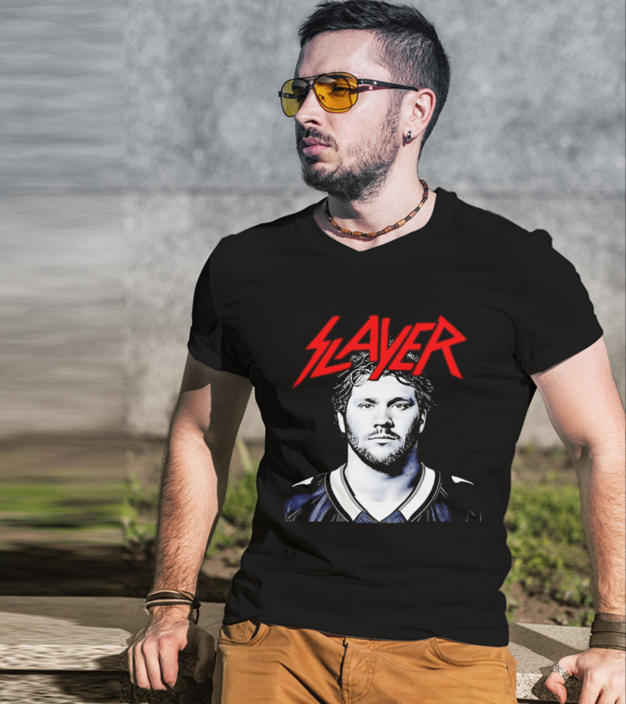 Josh Allen Slayer Buffalo Bills Fan Merchandise T-Shirt