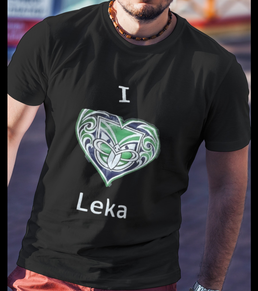 I Leka New Zealand Warriors Heart Shape Koru T-Shirt