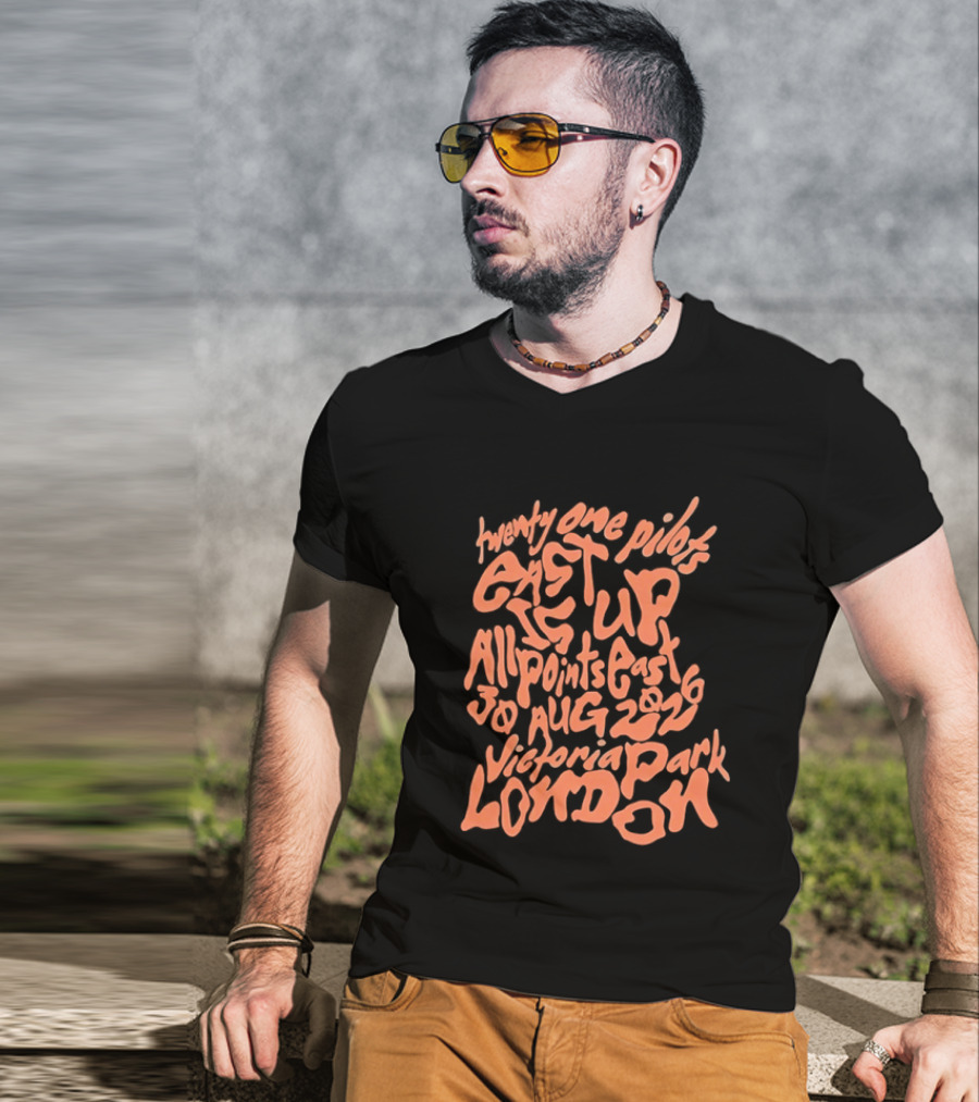 Twenty One Pilots Get Up All Points East 19 Aug 2026 Victoria Park London T-Shirt