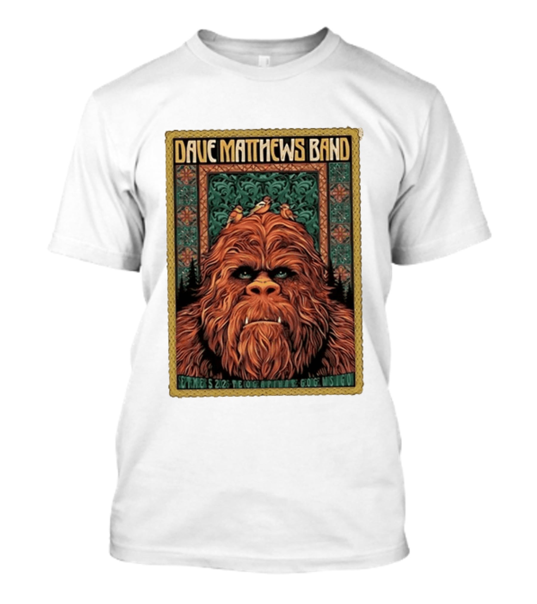 Dave Matthews Band September 5 2026 The Coca Cola Amphitheatre George WA I Go Bigfoot T-Shirt