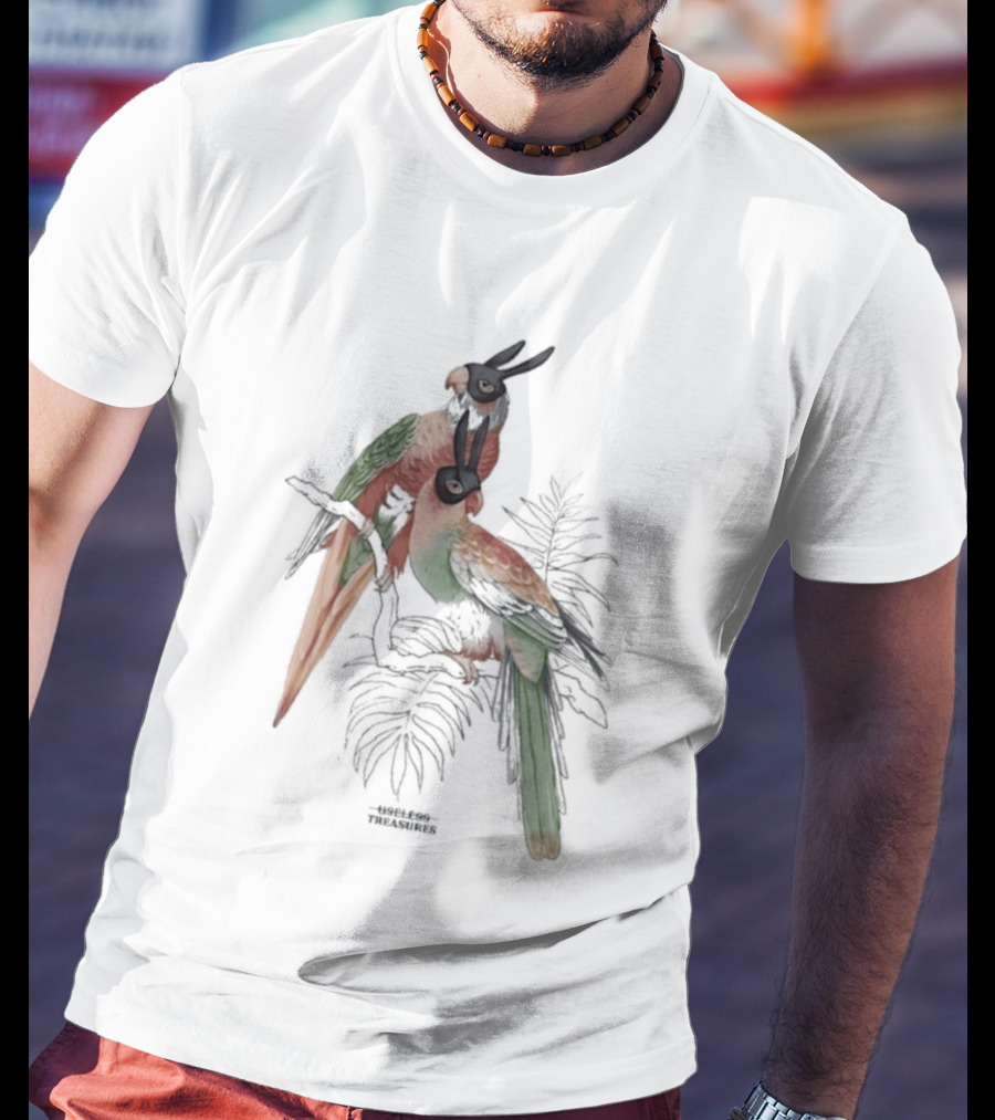 Gemini Useless Treasures Parrots With Palm Leaves T-Shirt
