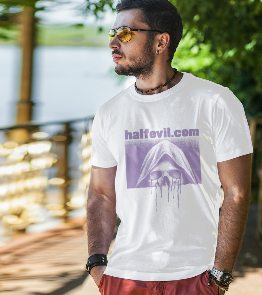 Halfevil.com Hooded Skull Dripping Half Evil Store Week 2 $3.33 T-Shirt