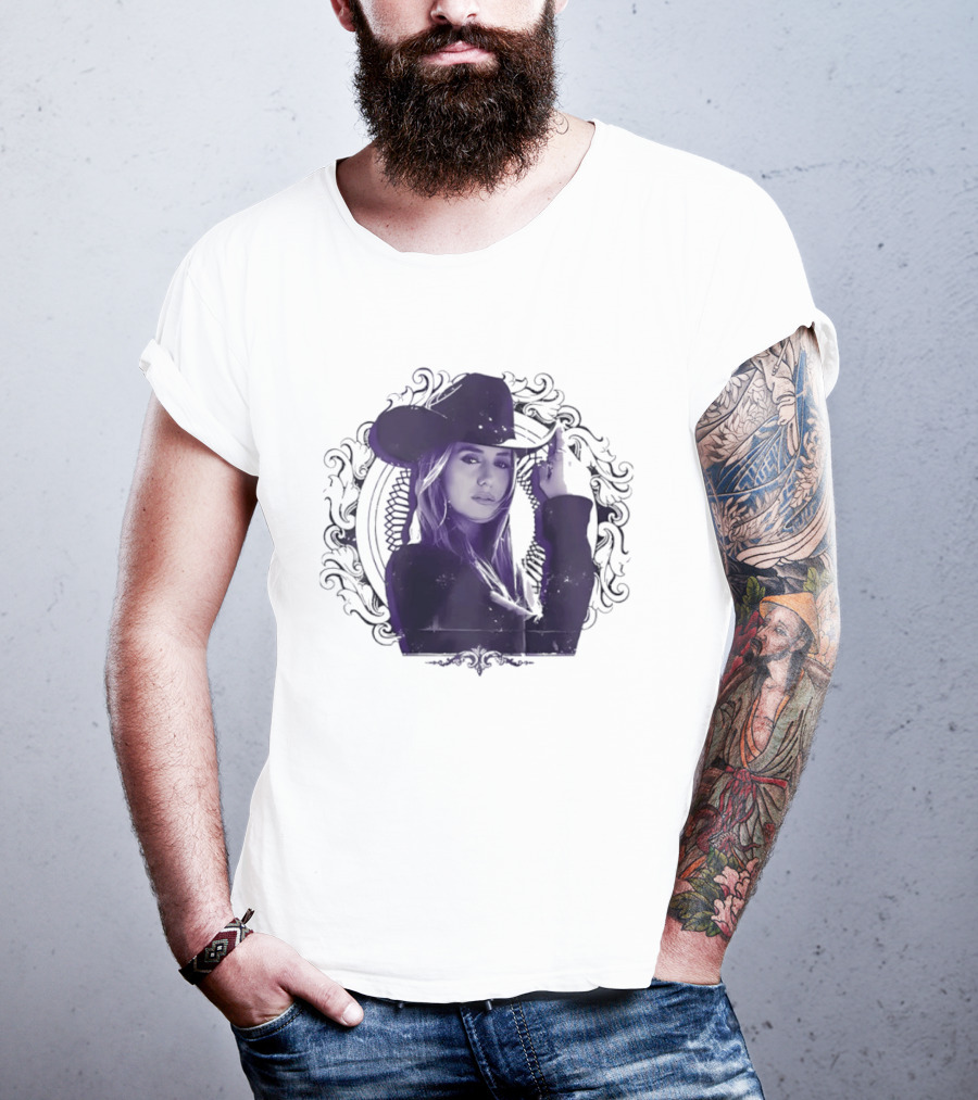 Lainey Wilson Distressed Western Style Country Music Hat T-Shirt