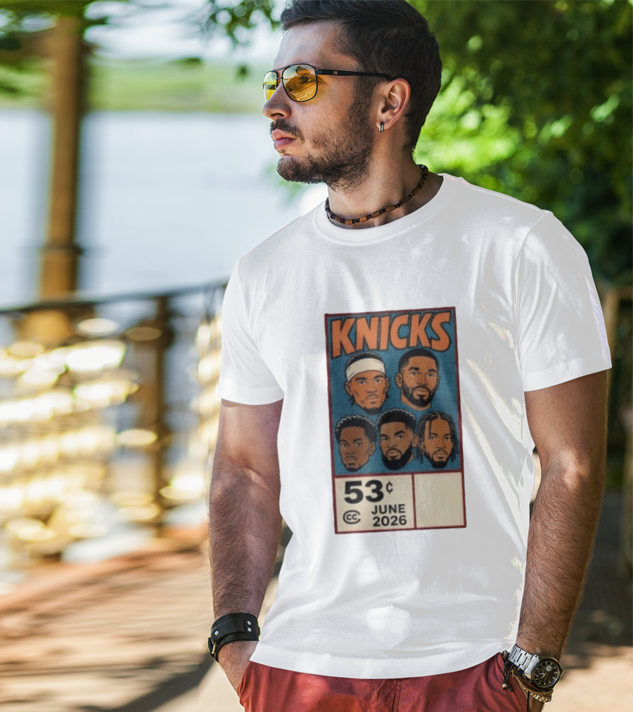 New York Knicks 53¢ Starting 5 June 2026 NBA T-Shirt