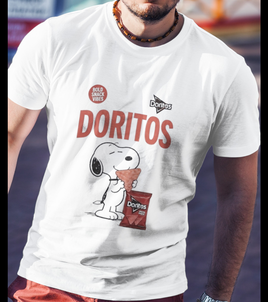 Snoopy Doritos Snack Vibes With Peanuts Cartoon T-Shirt