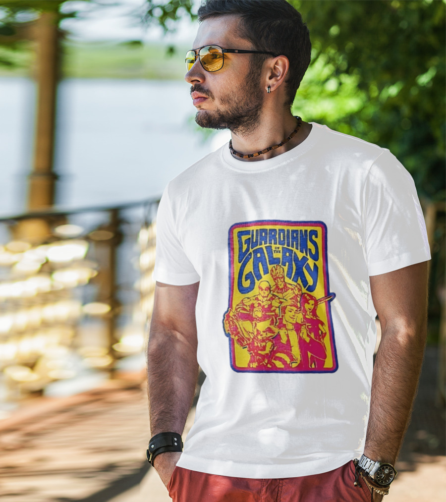 Guardians Of The Galaxy Star Lord Groot Rocket Drax Gamora Marvel T-Shirt