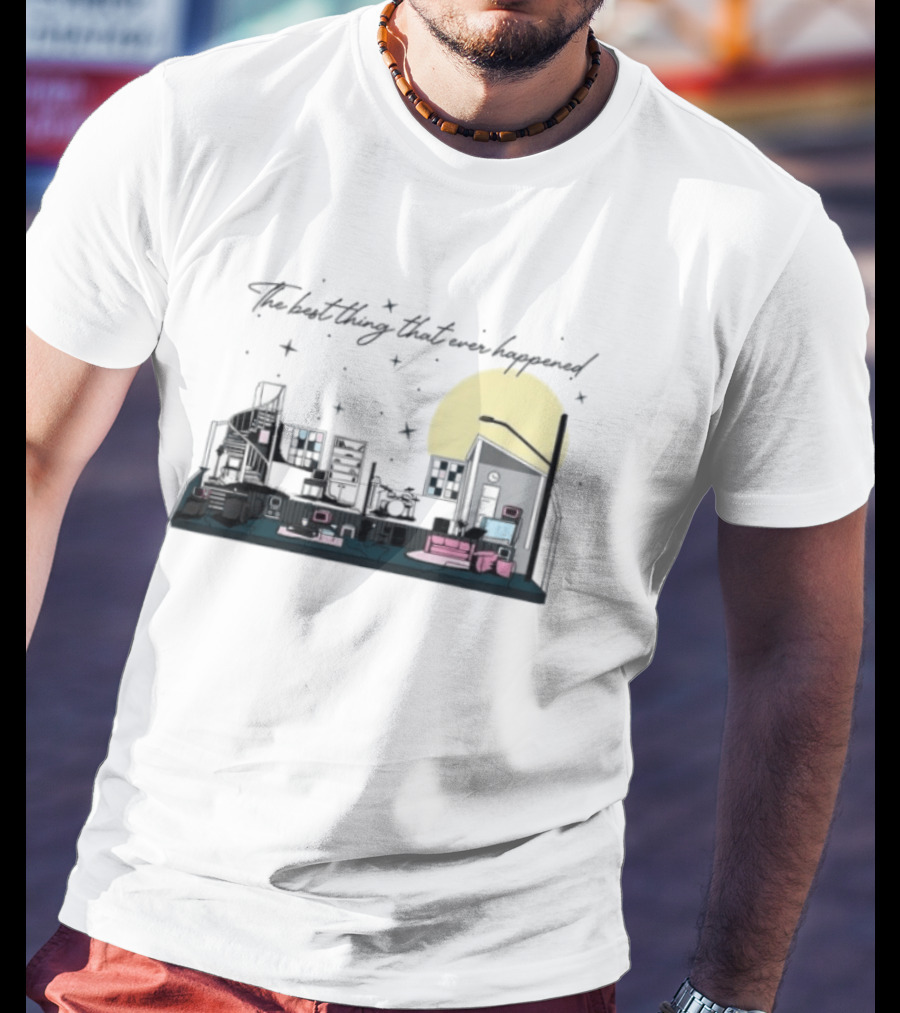 The Best Thing That Ever Happened Cityscape Moon And Stars T-Shirt