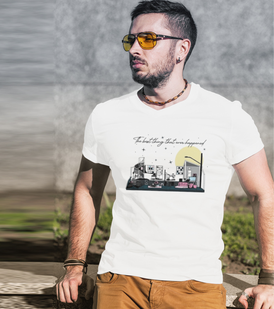 The Best Thing That Ever Happened Cityscape Moon And Stars T-Shirt
