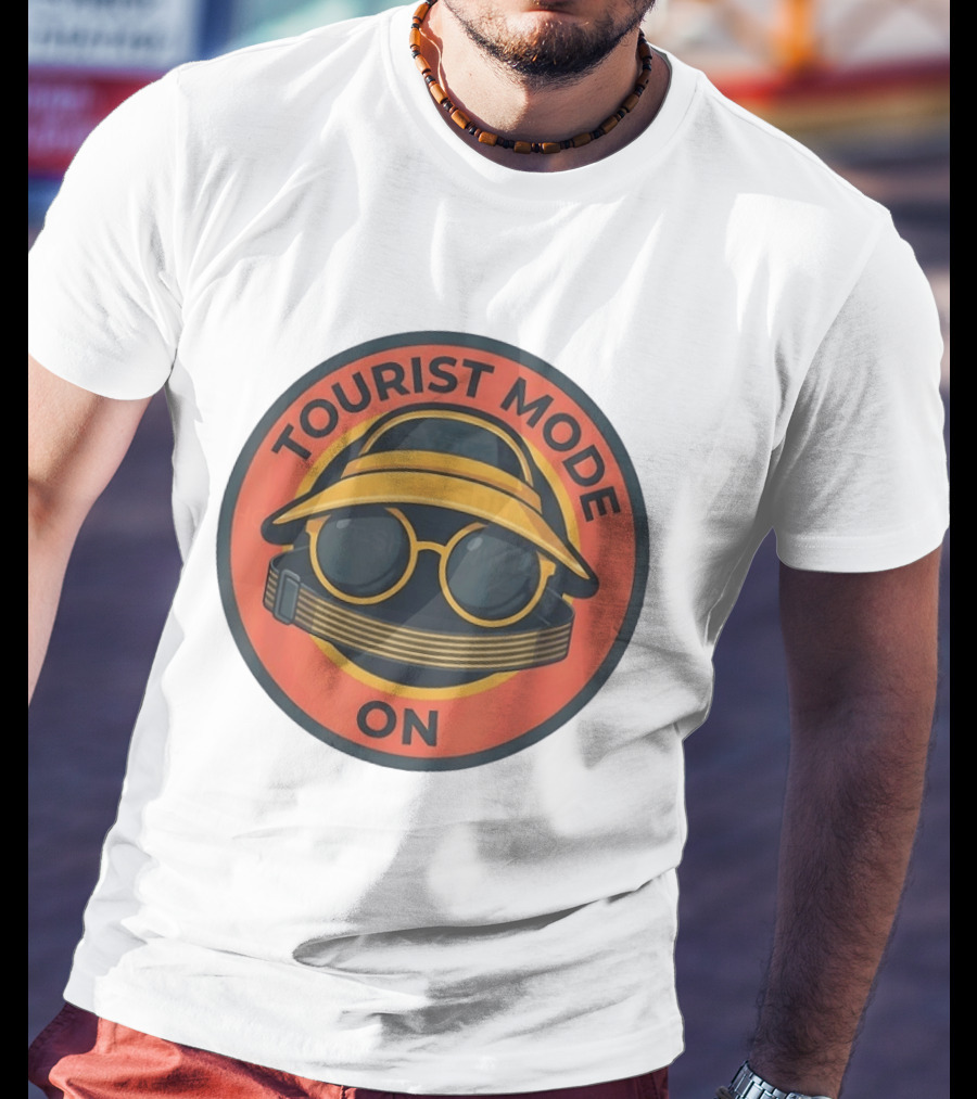 Tourist Mode On Vacation Travel Sightseeing Adventure T-Shirt