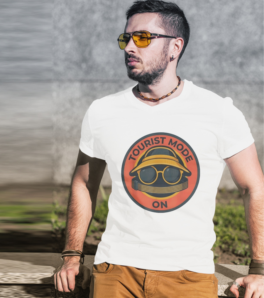 Tourist Mode On Vacation Travel Sightseeing Adventure T-Shirt