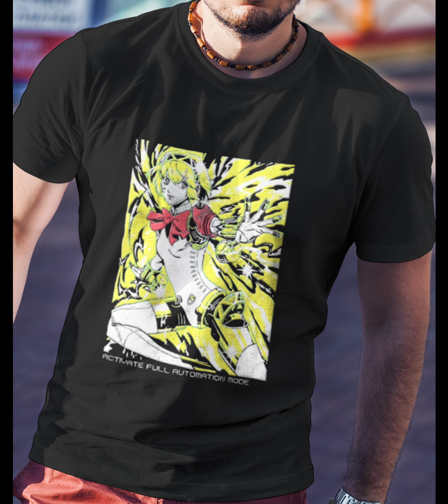 Aigis Persona 3 SEES Activate Full Automation Mode T-Shirt