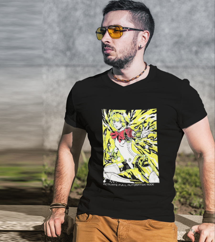 Aigis Persona 3 SEES Activate Full Automation Mode T-Shirt