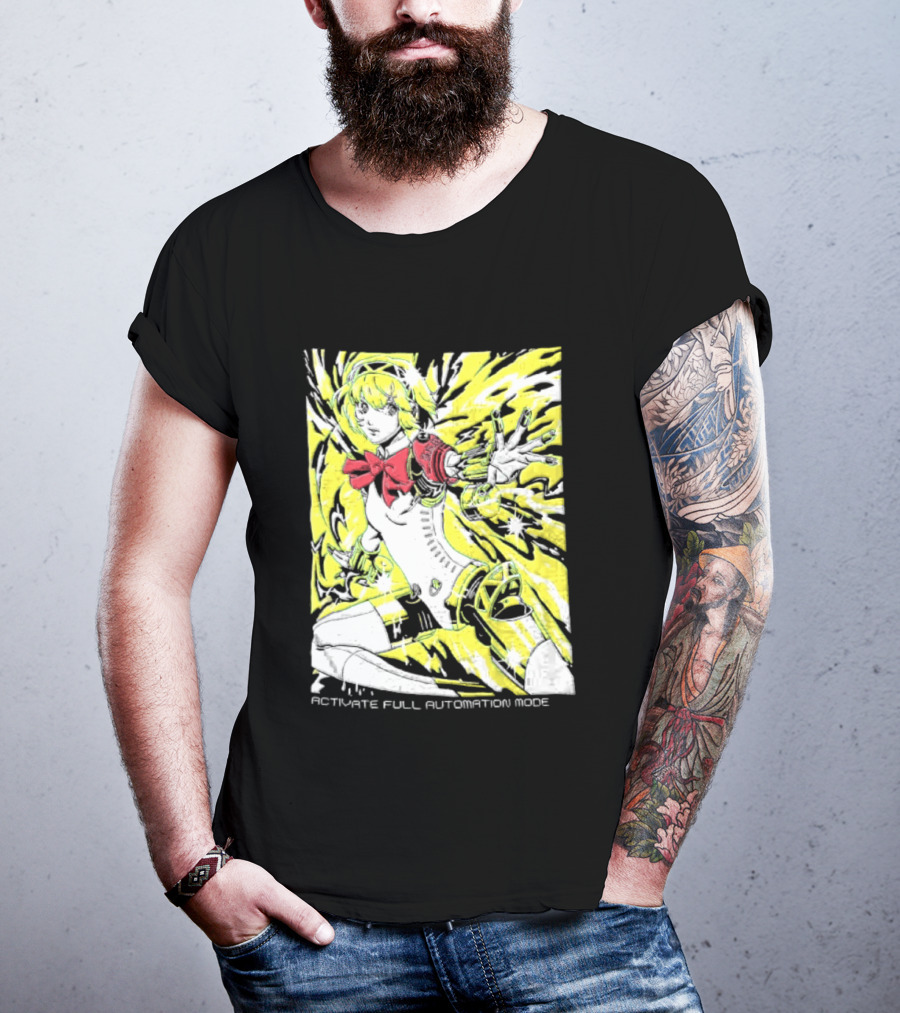 Aigis Persona 3 SEES Activate Full Automation Mode T-Shirt
