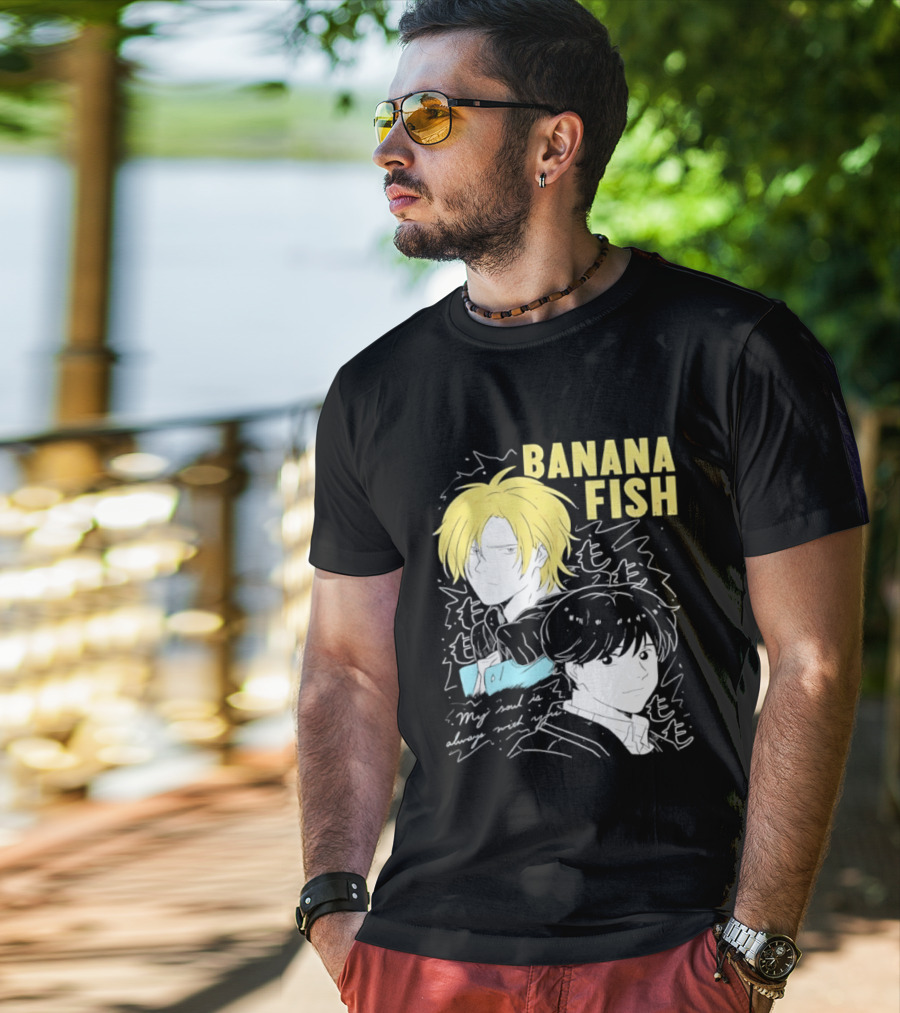 Banana Fish Ash And Eiji My Soul Is Always With You Anime Duo T-Shirt