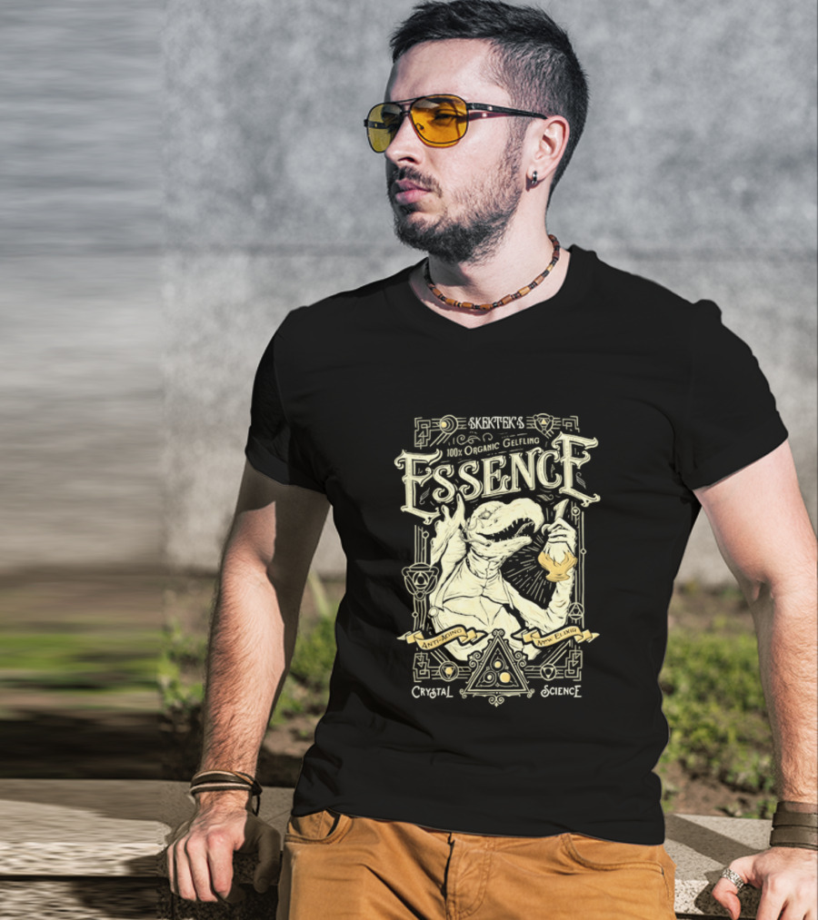 SkekTek's 100 Percent Organic Gelfling Essence Anti Aging New Elixir Crystal Science T-Shirt