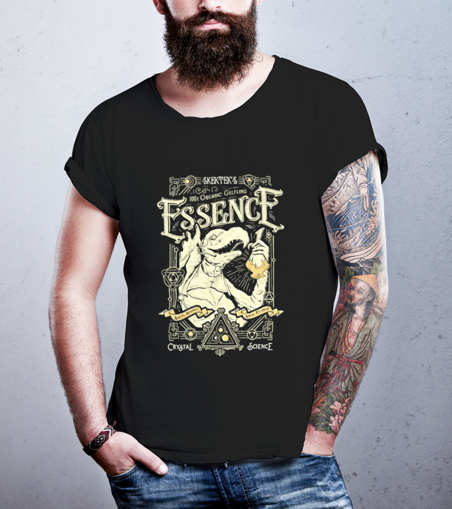 SkekTek's 100 Percent Organic Gelfling Essence Anti Aging New Elixir Crystal Science T-Shirt