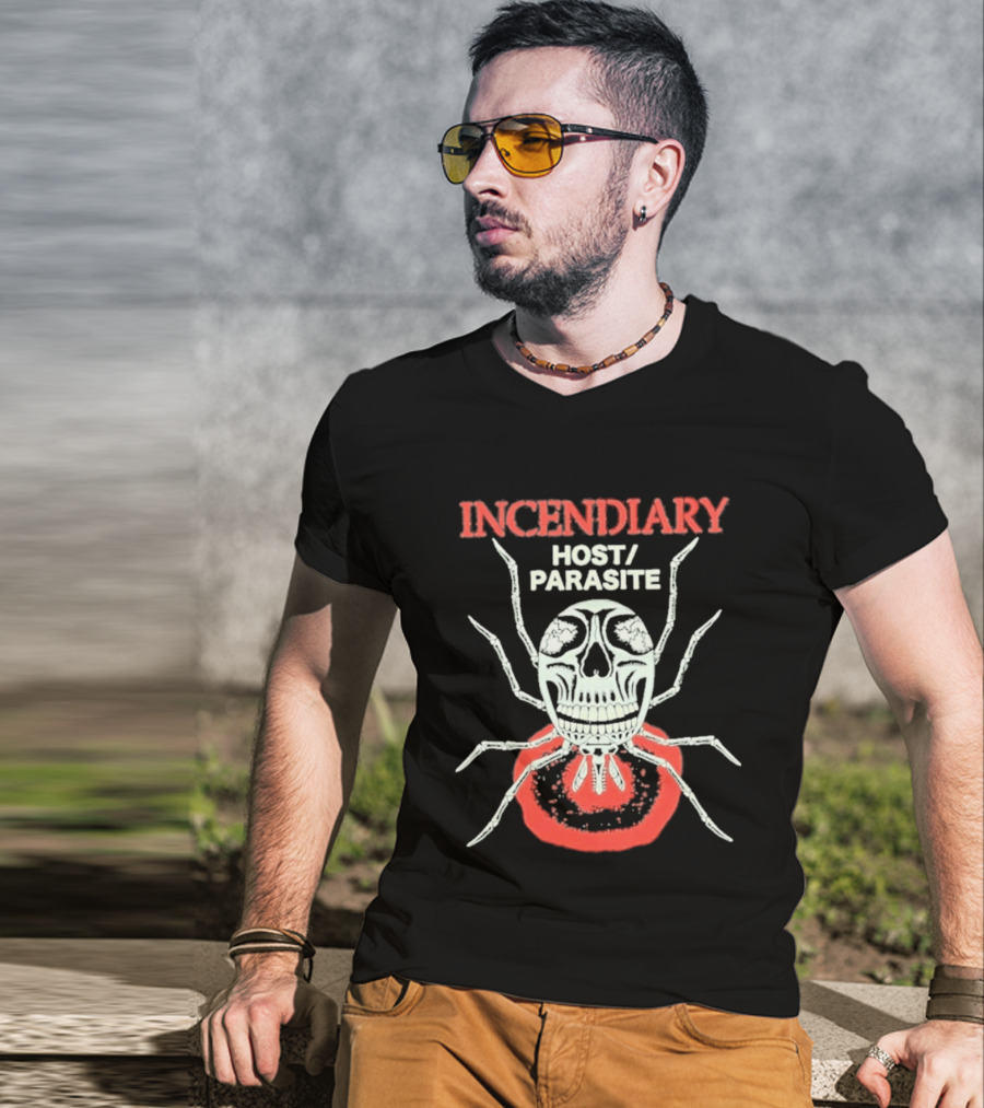 Incendiary Host Parasite Spider Skull Halloween T-Shirt