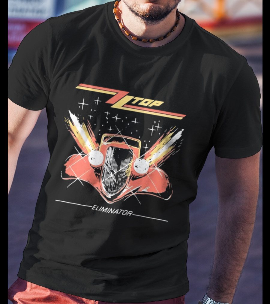 ZZ Top Eliminator Hot Rod Classic Rock Billy Gibbons T-Shirt