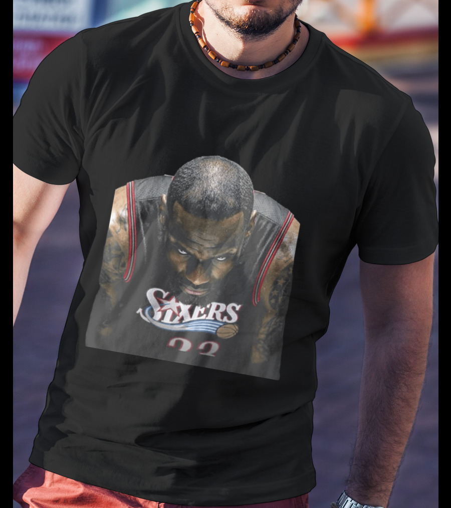 Lebron James Sixers Jersey Parody The League's Oldest Problem T-Shirt