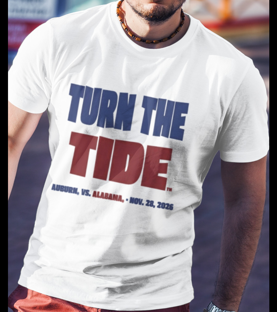 Auburn Vs Alabama Turn The Tide Nov 28 2026 T-Shirt