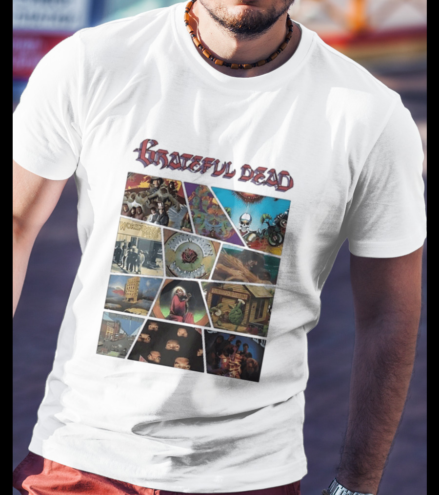 Grateful Dead Iconic Album Covers And Music History T-Shirt