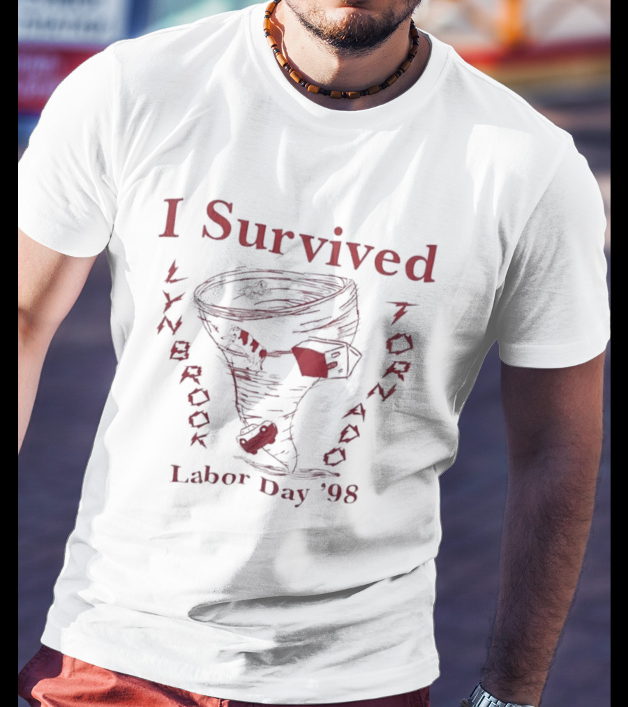 I Survived Lynbrook Tornado Labor Day '98 Vintage Tornado T-Shirt