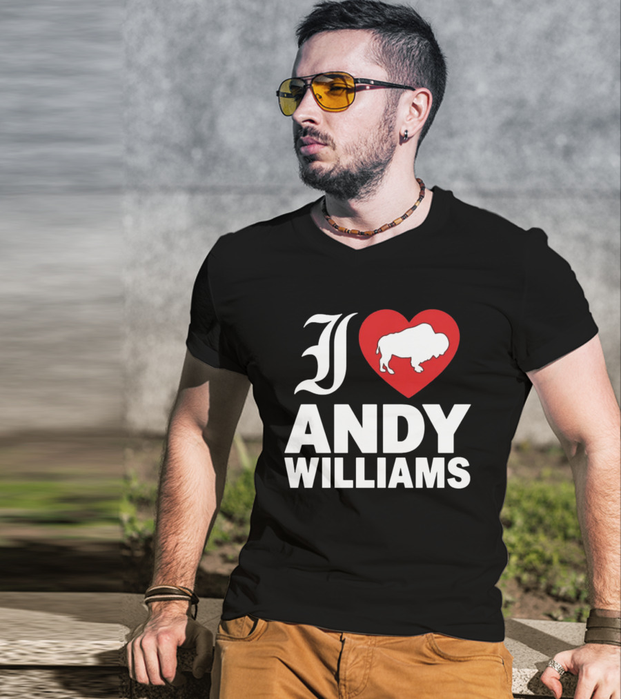 Andy Williams 2026 I Heart Buffalo T-Shirt