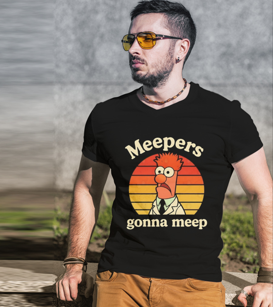 Meepers Gonna Meep Beaker Retro Muppets T-Shirt