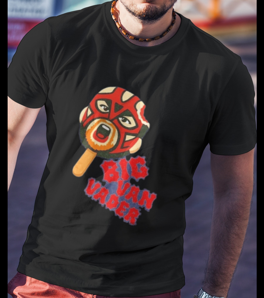 Big Van Vader Popsicle Wrestling WWE WCW Classic Style Retro Trend T-Shirt