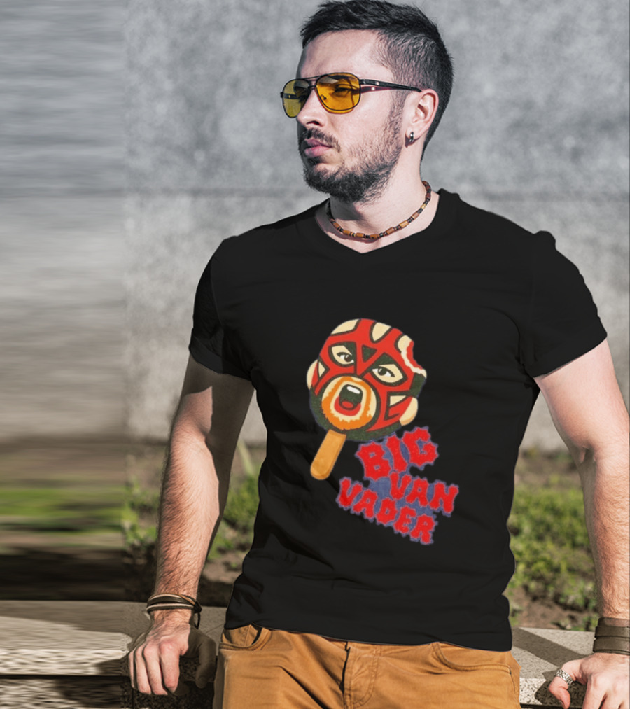 Big Van Vader Popsicle Wrestling WWE WCW Classic Style Retro Trend T-Shirt