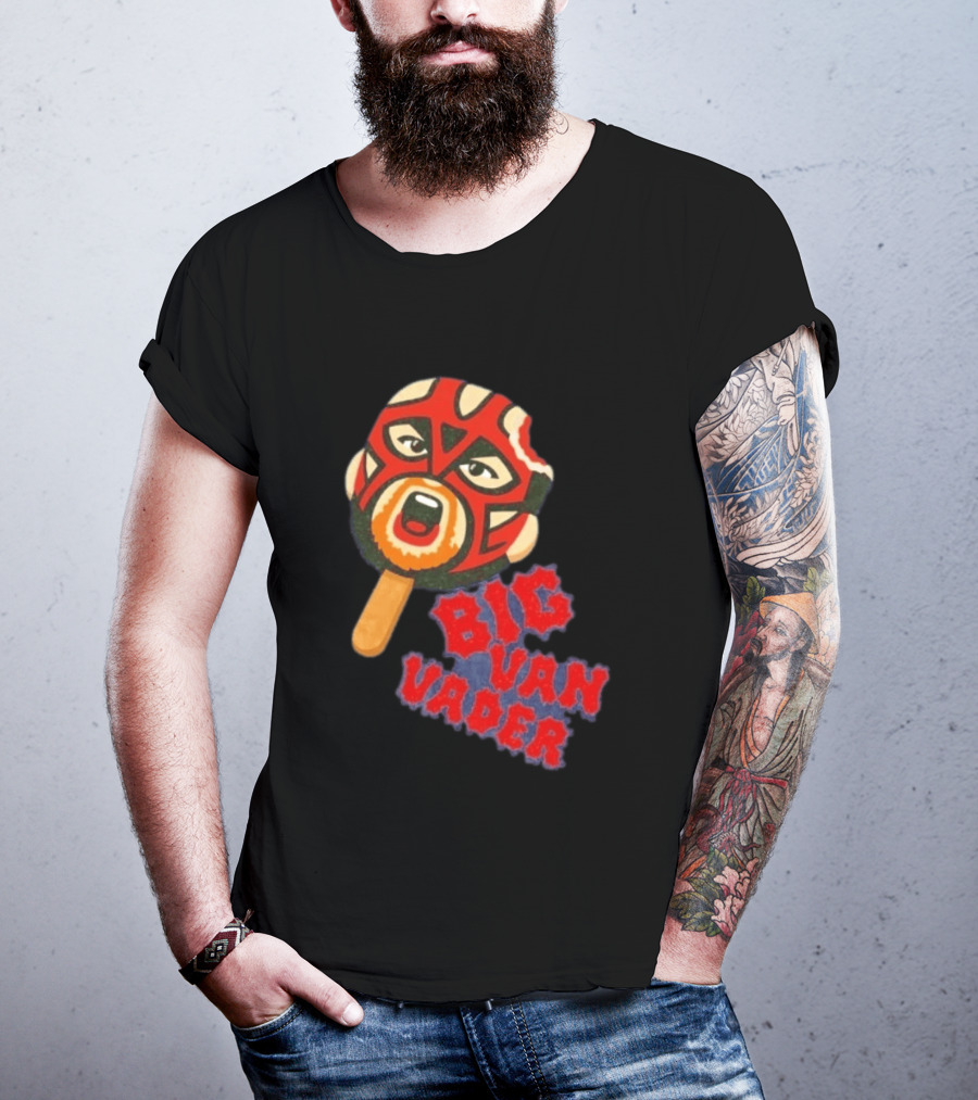 Big Van Vader Popsicle Wrestling WWE WCW Classic Style Retro Trend T-Shirt