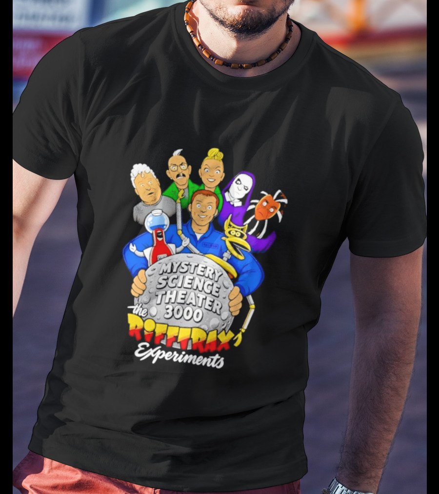 Mystery Science Theater 3000 RiffTrax Experiments With Iconic Robots And Characters T-Shirt