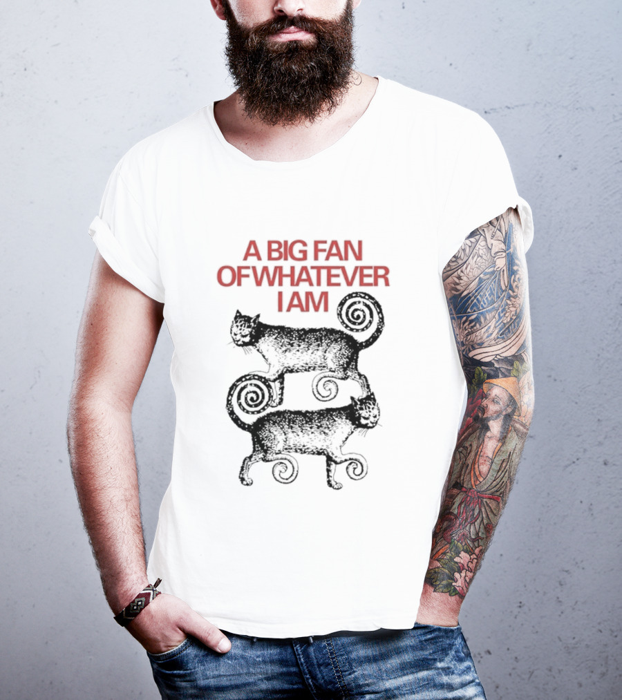 A Big Fan Of Whatever I Am Spiral Cats T-Shirt