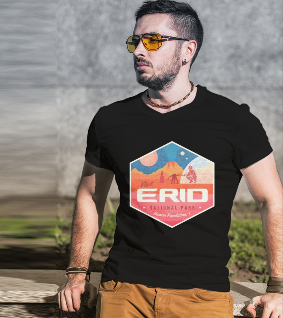 Visit Erid National Park Human Population 1 Space Exploration Mars Adventure T-Shirt