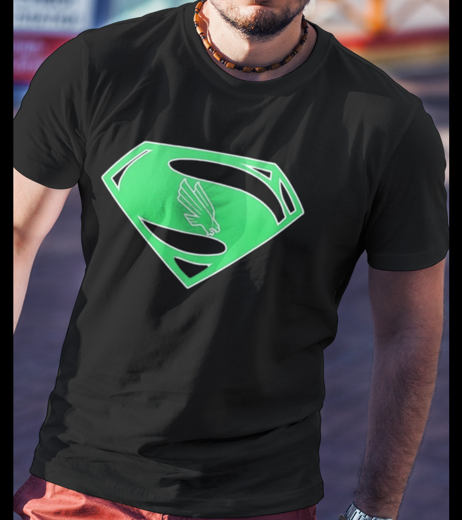 North Texas Mean Green UNT Superman T-Shirt